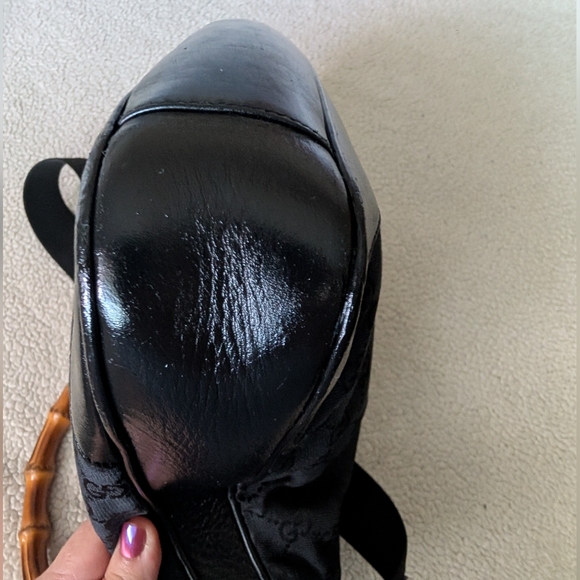 Vintage Gucci Bamboo Monogram Hand And Shoulder Tote Bag Good Condition! - Picture 7 of 16